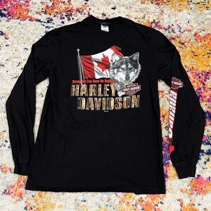 Vintage Harley Davidson Long Sleeve Shirt Large